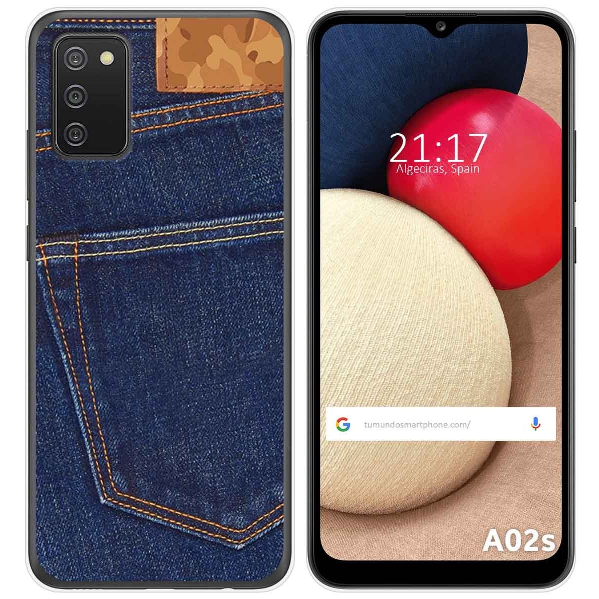 Funda Gel Tpu para Samsung Galaxy A02s diseño Vaquero Dibujos