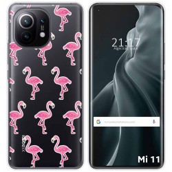 Funda Gel Transparente para Xiaomi Mi 11 / Mi 11 Pro diseño Flamenco Dibujos