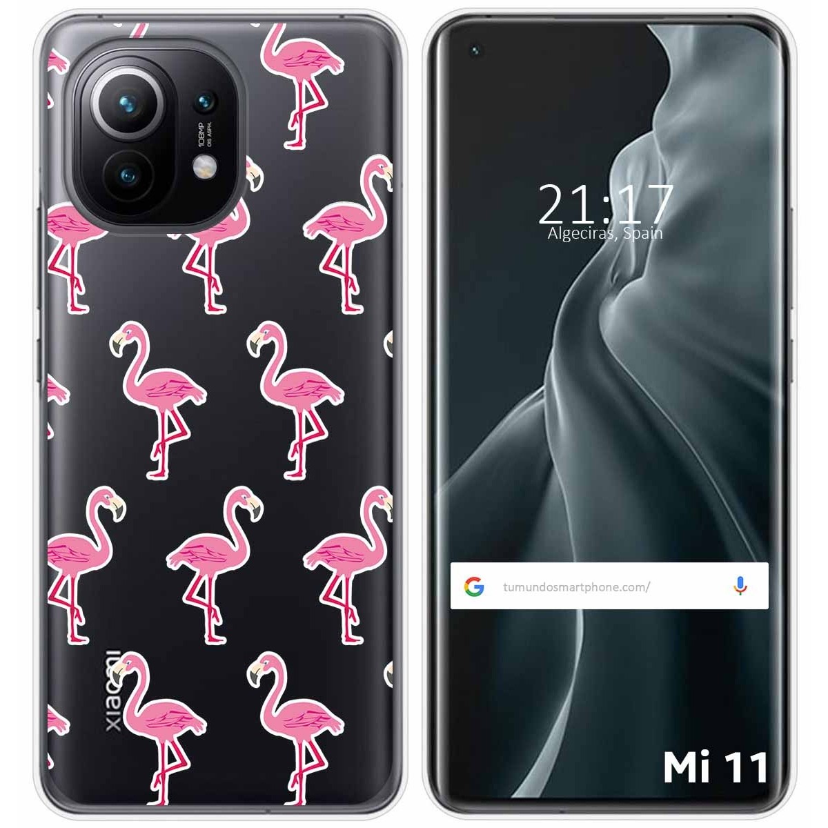 Funda Gel Transparente para Xiaomi Mi 11 5G diseño Flamenco Dibujos