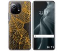 Funda Gel Transparente para Xiaomi Mi 11 5G diseño Hojas Dibujos