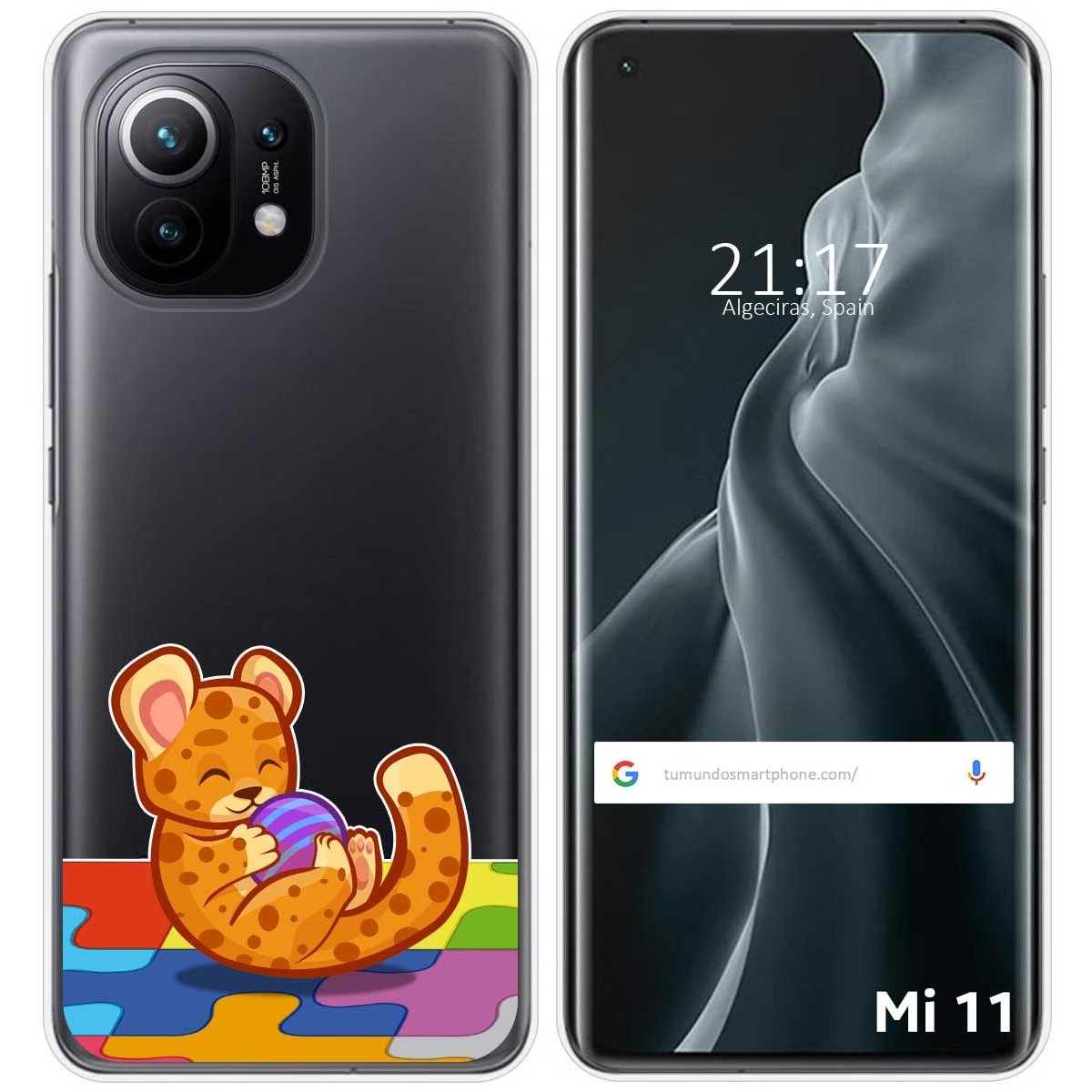 Funda Gel Transparente para Xiaomi Mi 11 5G diseño Leopardo Dibujos