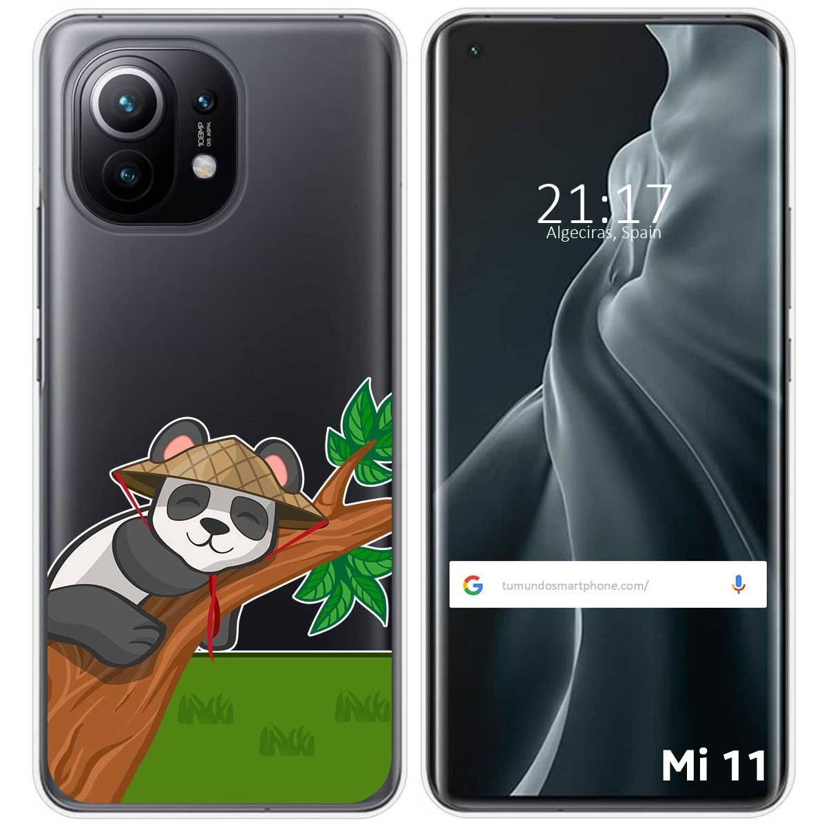 Funda Gel Transparente para Xiaomi Mi 11 5G diseño Panda Dibujos
