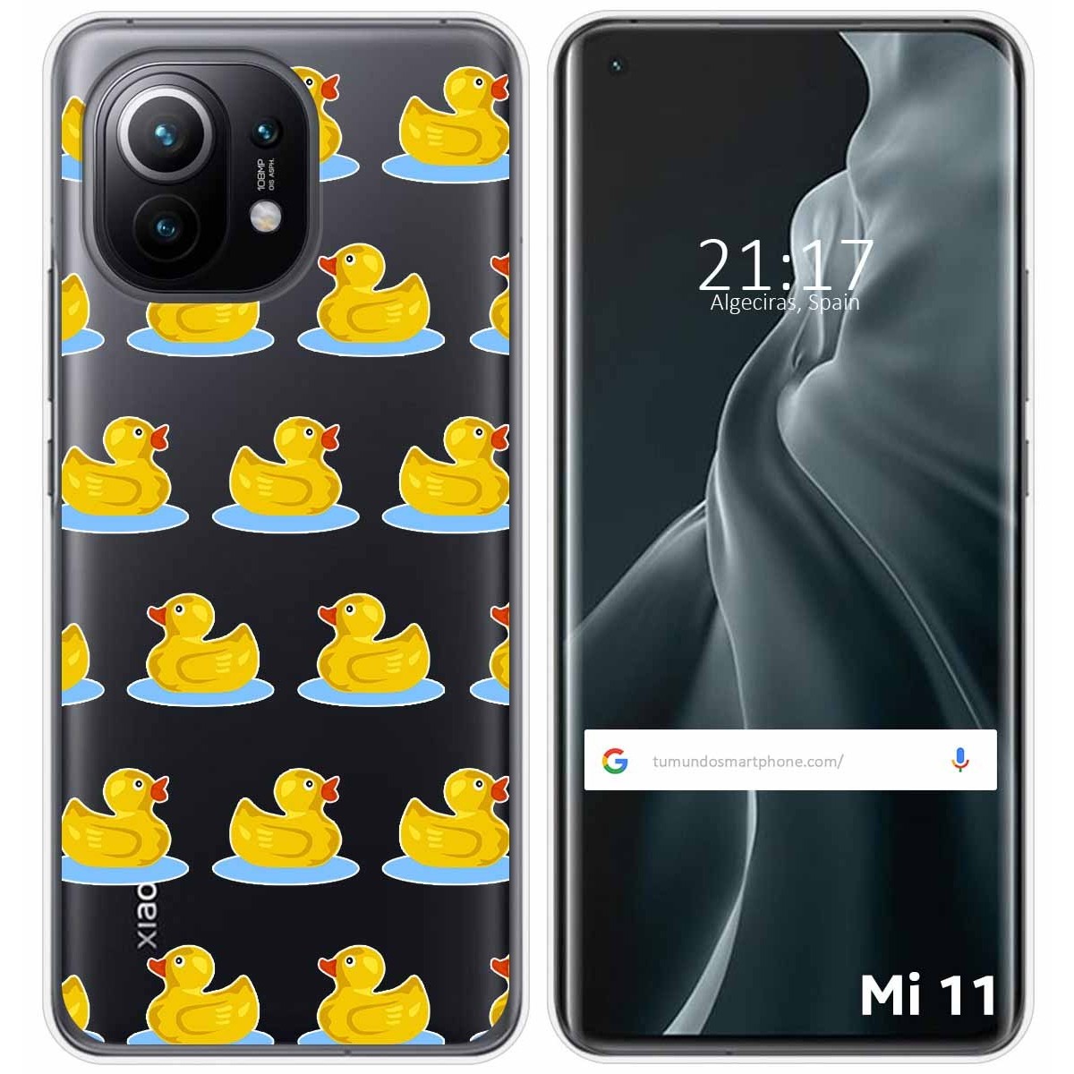 Funda Gel Transparente para Xiaomi Mi 11 5G diseño Pato Dibujos