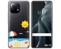 Funda Gel Transparente para Xiaomi Mi 11 5G diseño Playa Dibujos