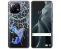 Funda Gel Transparente para Xiaomi Mi 11 5G diseño Plumas Dibujos