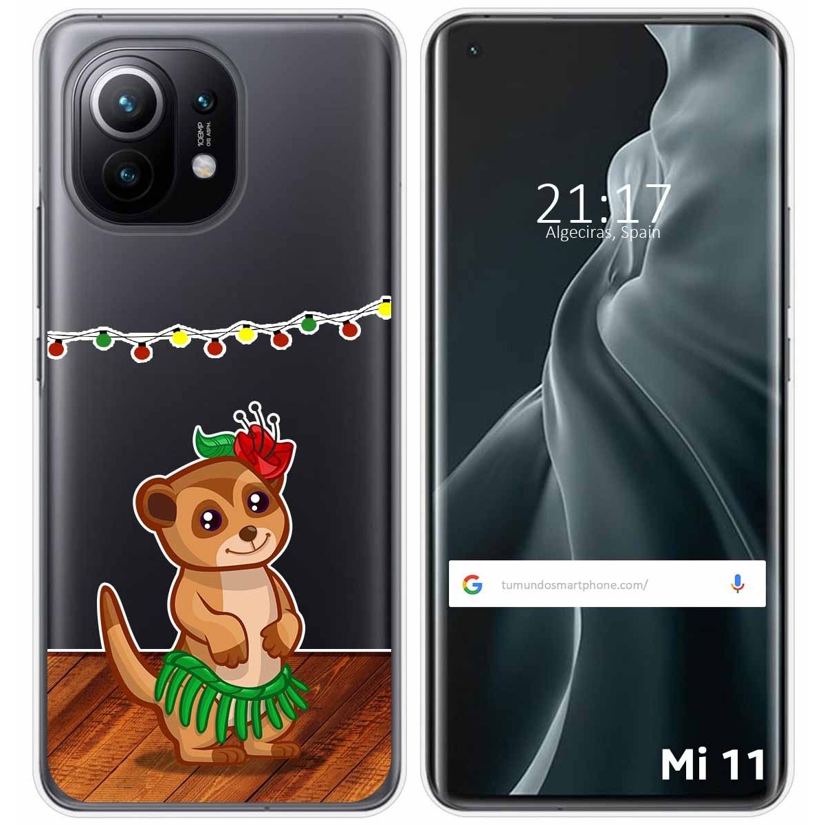 Funda Gel Transparente para Xiaomi Mi 11 5G diseño Suricata Dibujos
