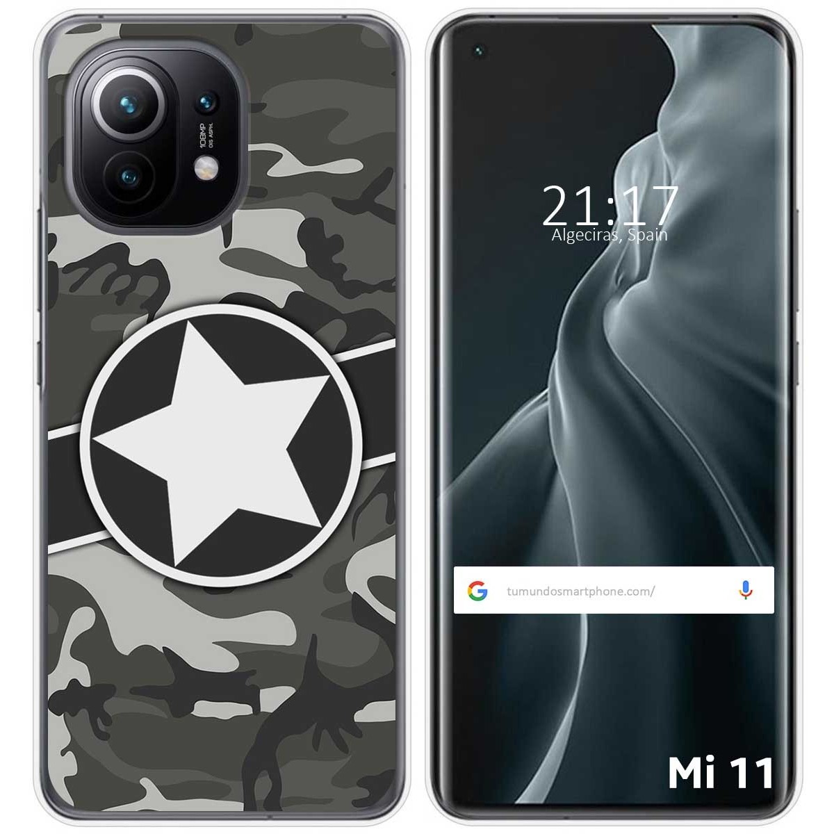 Funda Gel Tpu para Xiaomi Mi 11 5G diseño Camuflaje 02 Dibujos
