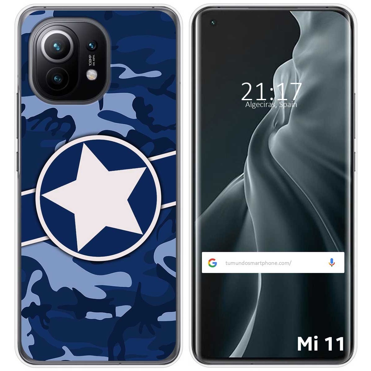 Funda Gel Tpu para Xiaomi Mi 11 5G diseño Camuflaje 03 Dibujos