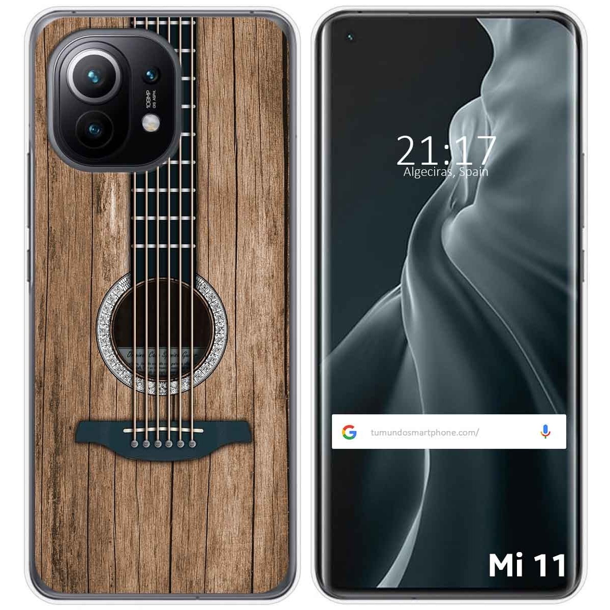Funda Gel Tpu para Xiaomi Mi 11 5G diseño Madera 11 Dibujos