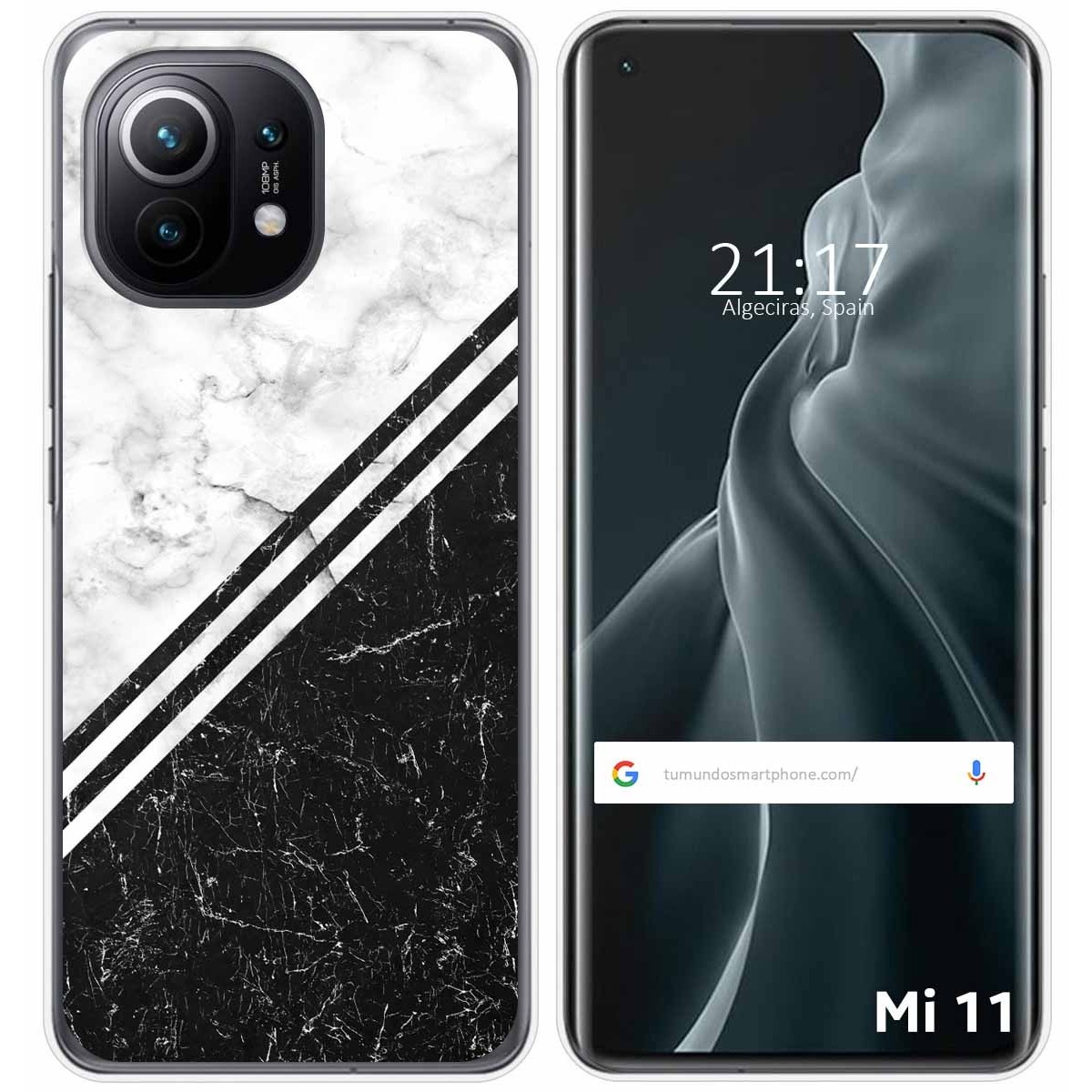 Funda Gel Tpu para Xiaomi Mi 11 5G diseño Mármol 01 Dibujos