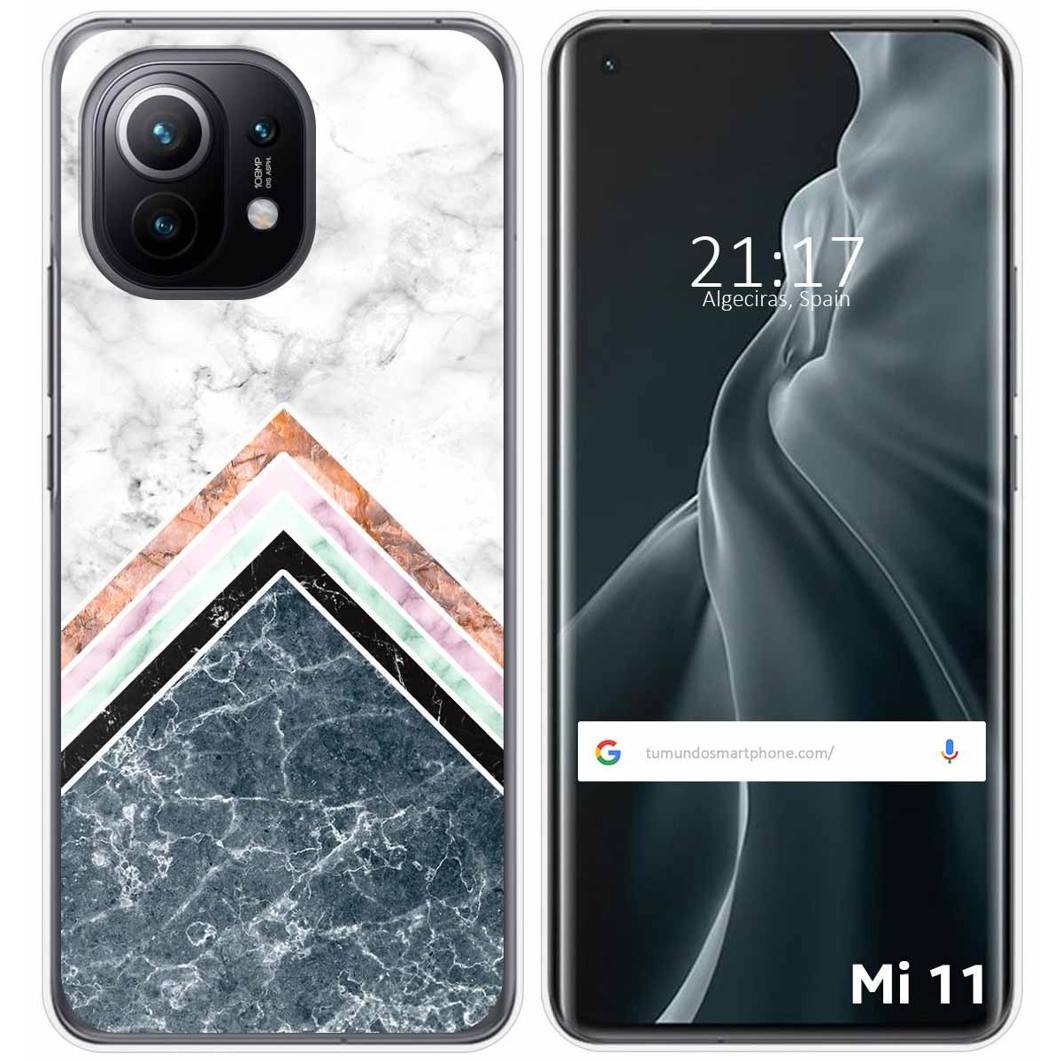 Funda Gel Tpu para Xiaomi Mi 11 5G diseño Mármol 05 Dibujos