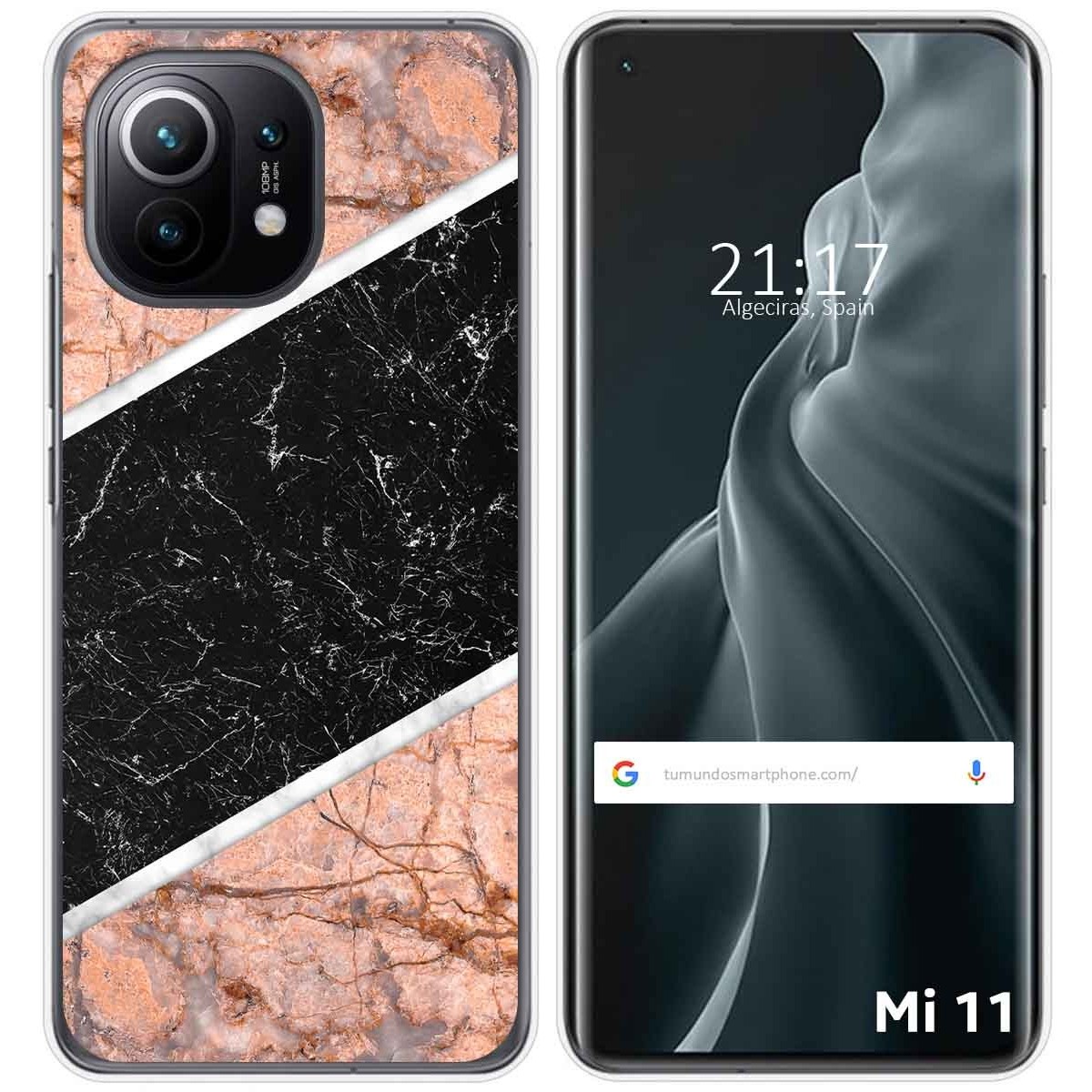 Funda Gel Tpu para Xiaomi Mi 11 5G diseño Mármol 07 Dibujos