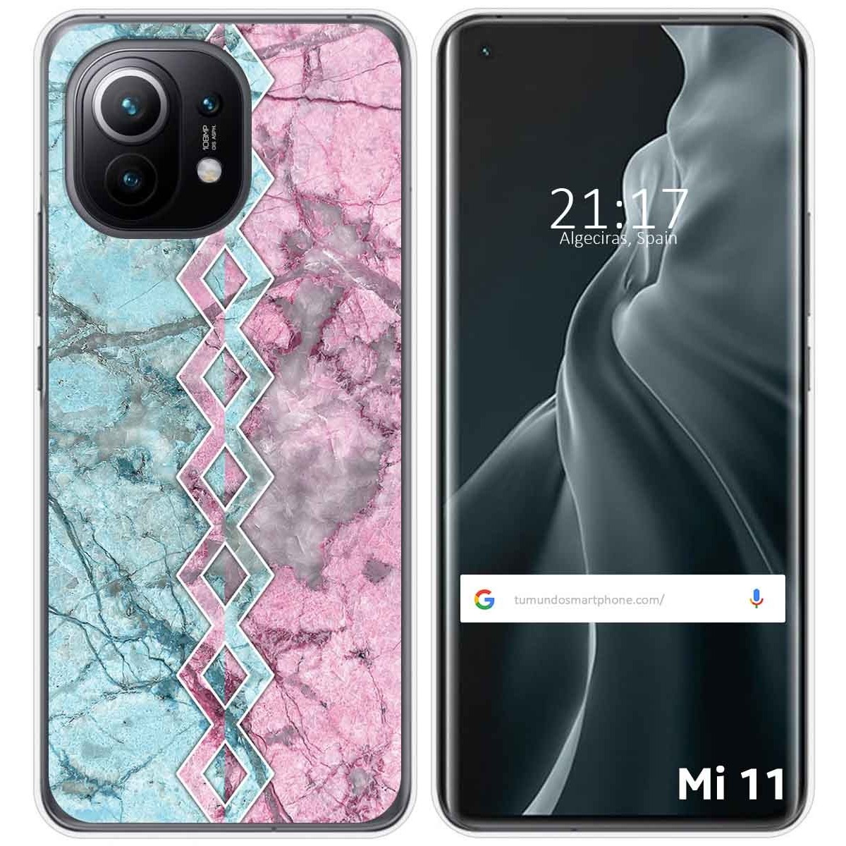Funda Gel Tpu para Xiaomi Mi 11 5G diseño Mármol 08 Dibujos