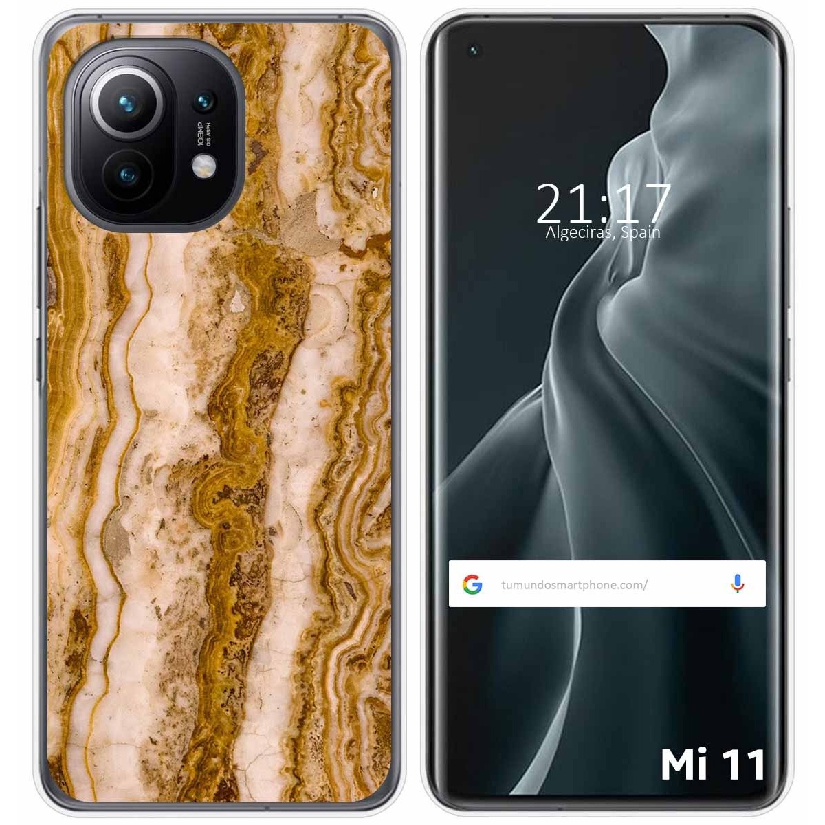 Funda Gel Tpu para Xiaomi Mi 11 5G diseño Mármol 10 Dibujos