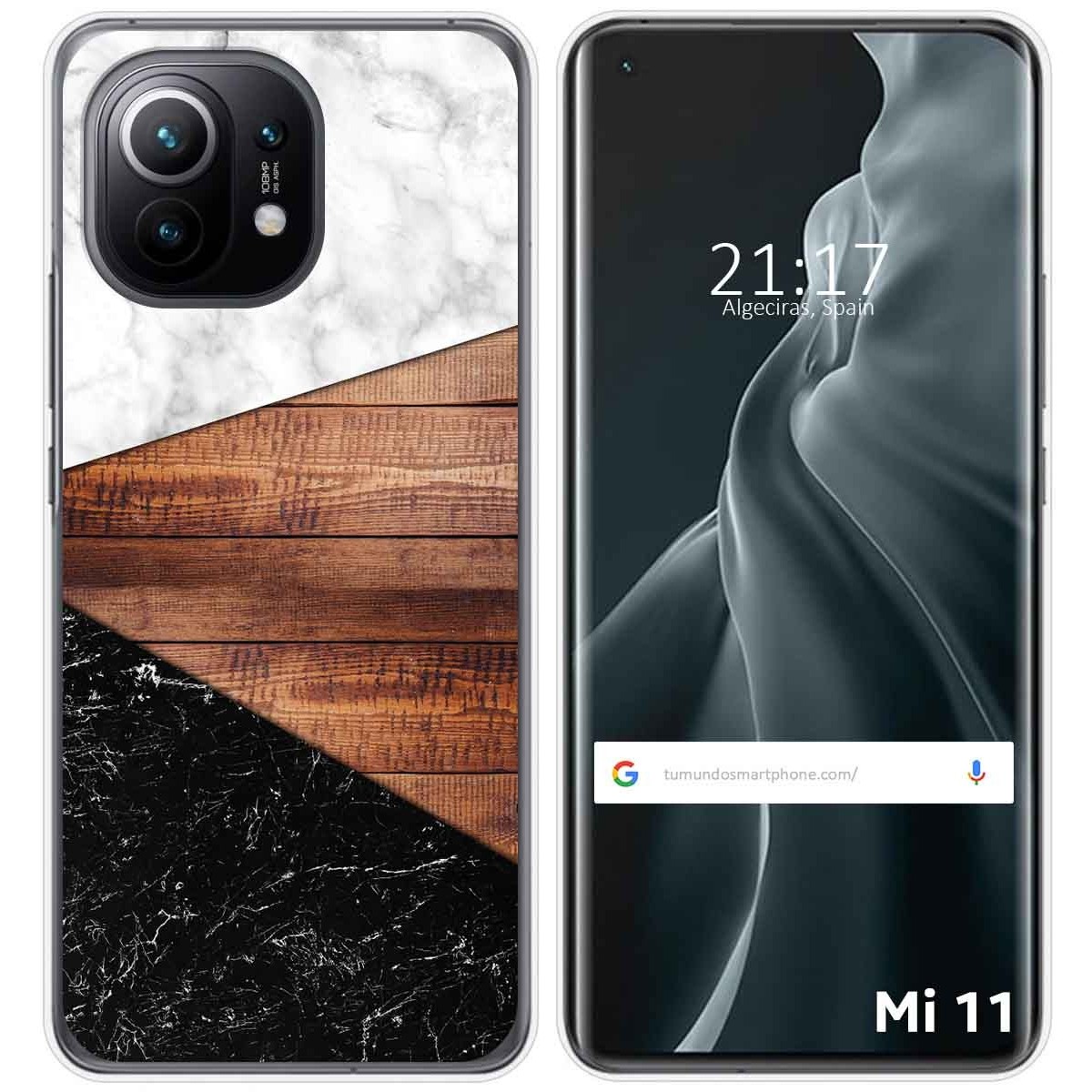 Funda Gel Tpu para Xiaomi Mi 11 5G diseño Mármol 11 Dibujos