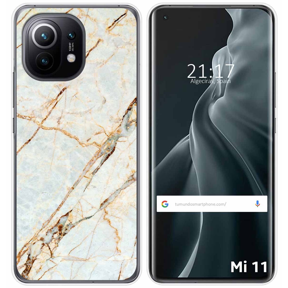 Funda Gel Tpu para Xiaomi Mi 11 5G diseño Mármol 13 Dibujos