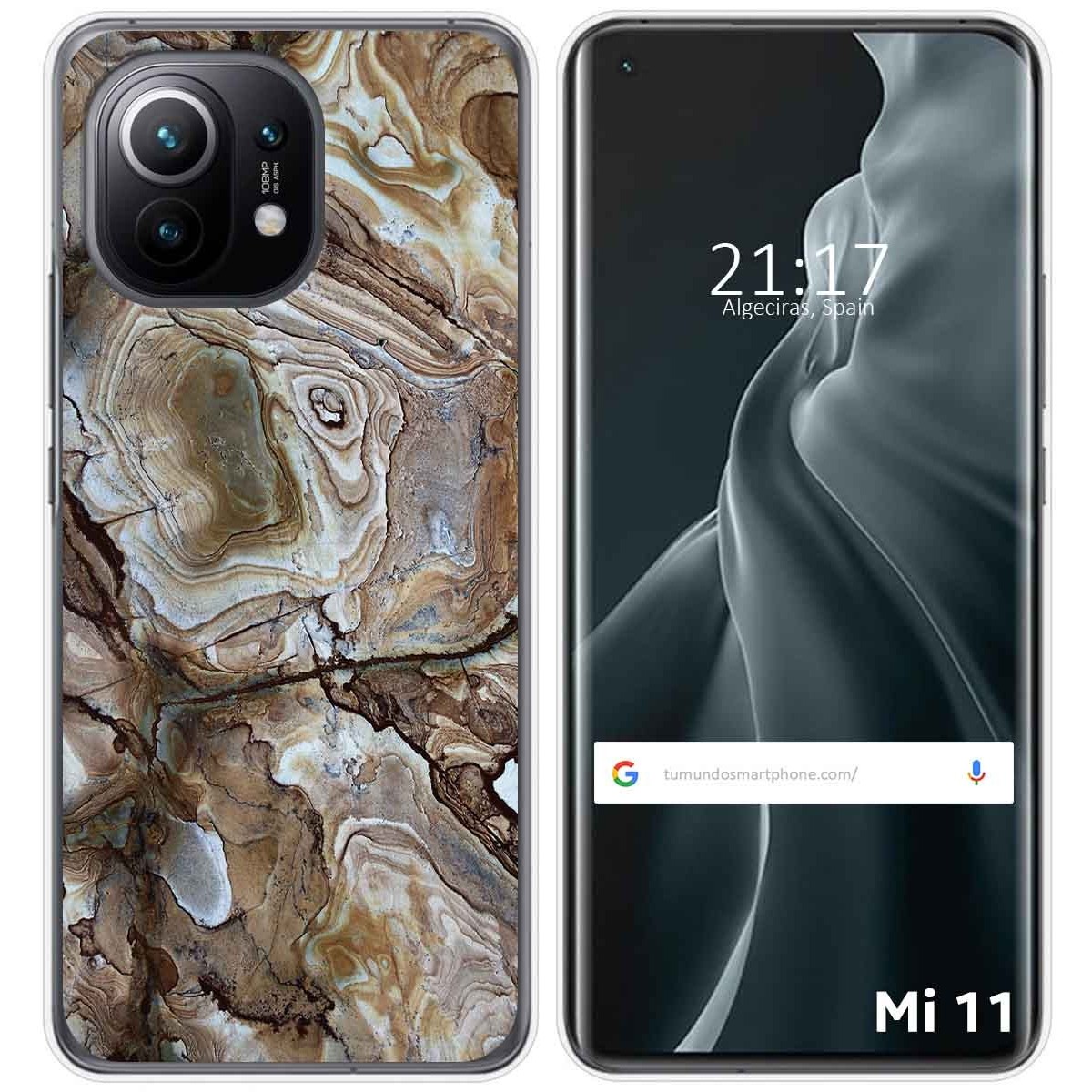 Funda Gel Tpu para Xiaomi Mi 11 5G diseño Mármol 14 Dibujos