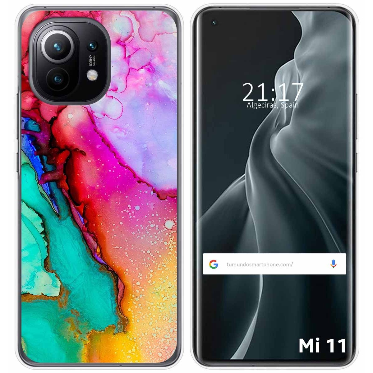 Funda Gel Tpu para Xiaomi Mi 11 5G diseño Mármol 15 Dibujos