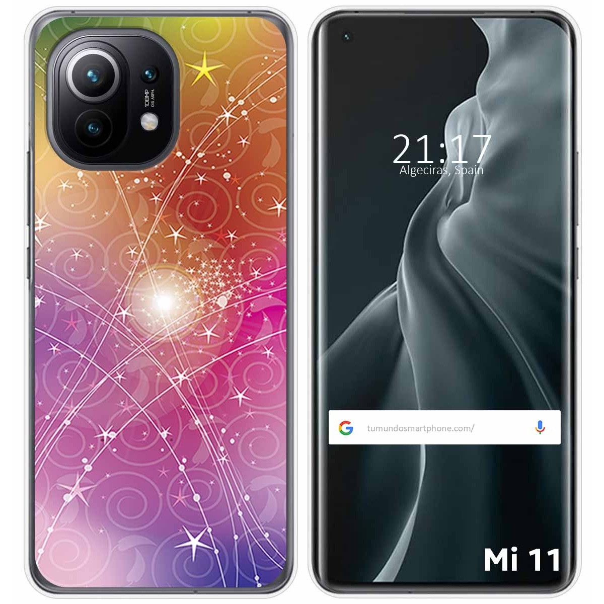 Funda Gel Tpu para Xiaomi Mi 11 5G diseño Abstracto Dibujos