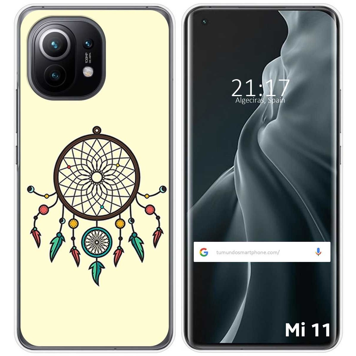 Funda Gel Tpu para Xiaomi Mi 11 5G diseño Atrapasueños Dibujos