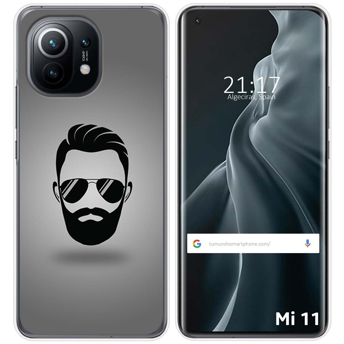 Funda Gel Tpu para Xiaomi Mi 11 5G diseño Barba Dibujos