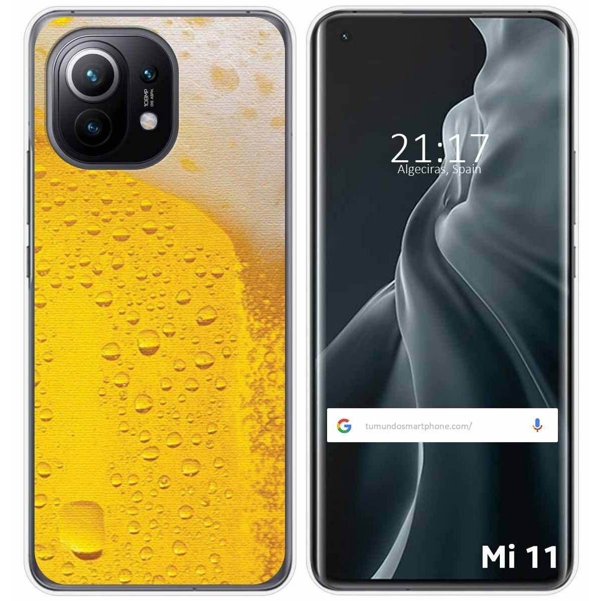 Funda Gel Tpu para Xiaomi Mi 11 5G diseño Cerveza Dibujos