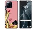 Funda Gel Tpu para Xiaomi Mi 11 5G diseño Brochas Dibujos