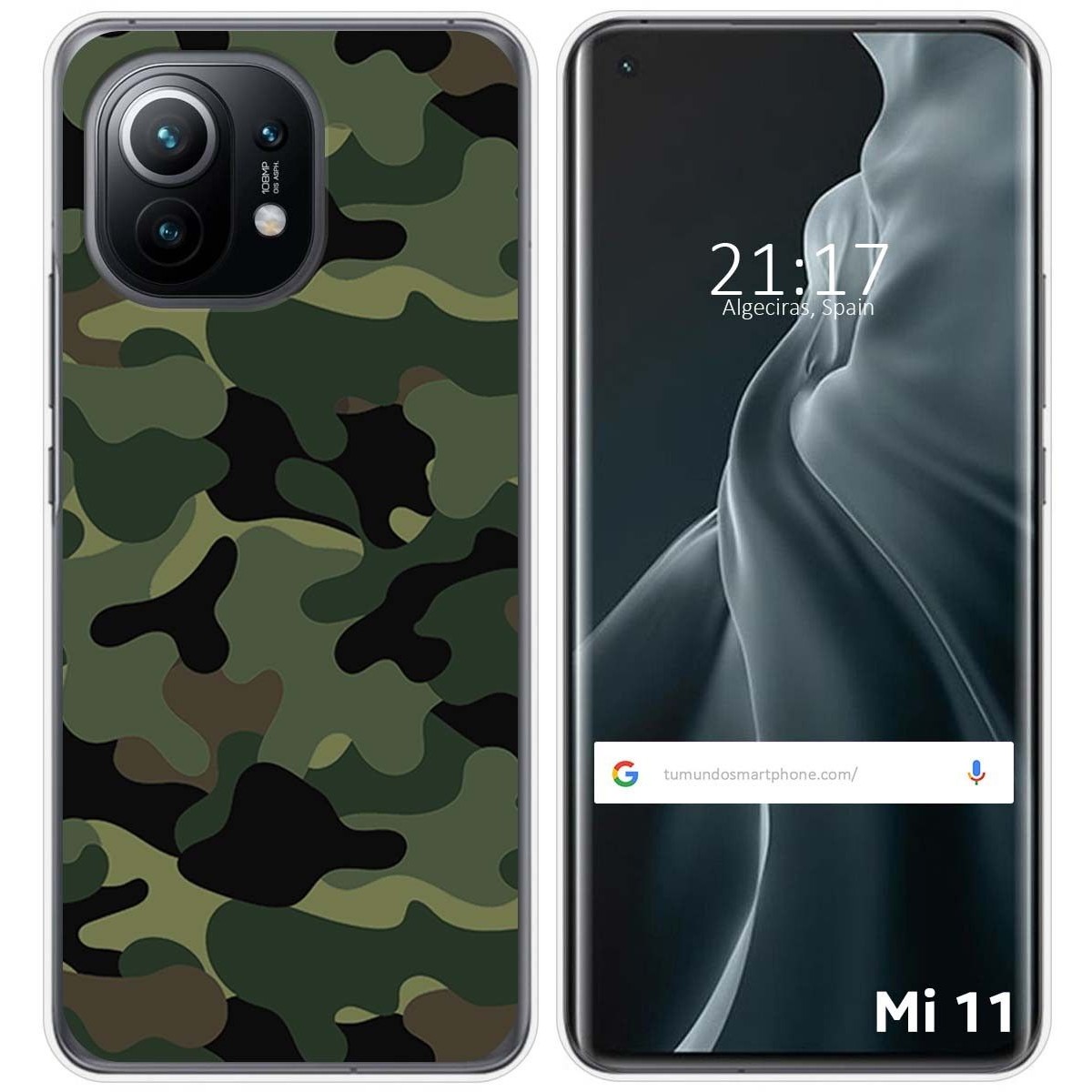 Funda Gel Tpu para Xiaomi Mi 11 5G diseño Camuflaje Dibujos