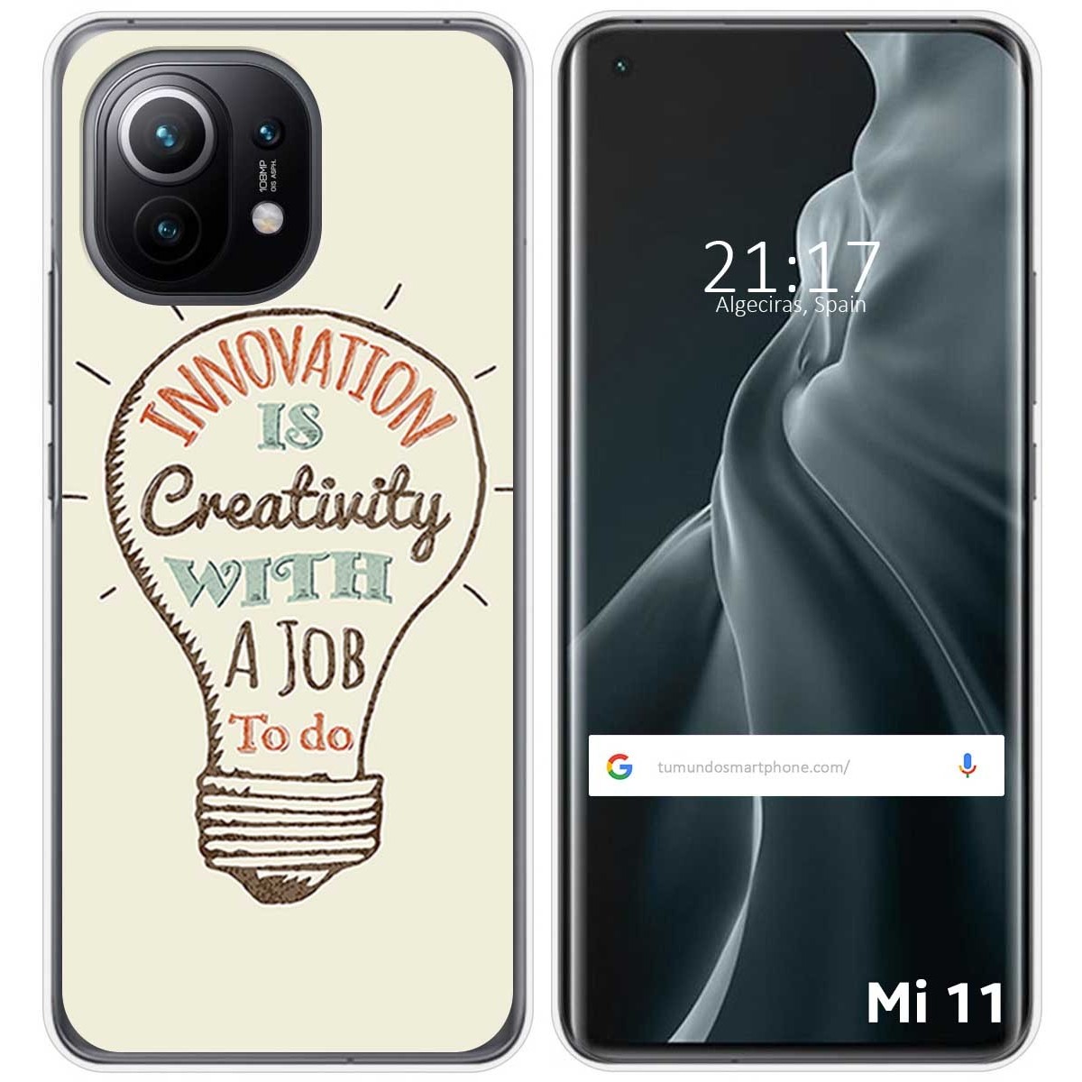 Funda Gel Tpu para Xiaomi Mi 11 5G diseño Creativity Dibujos
