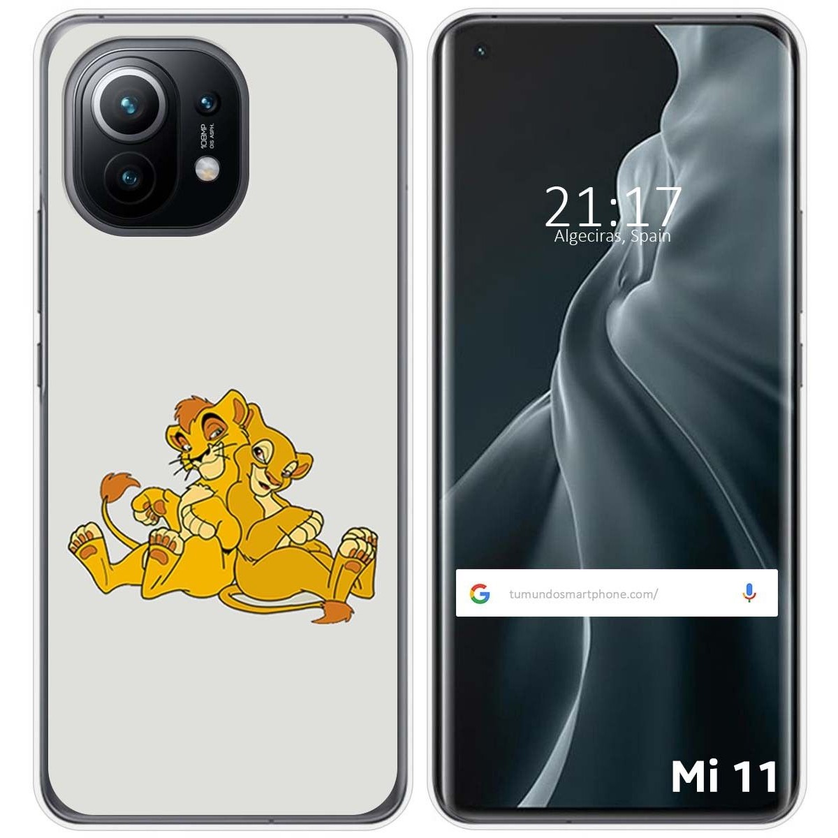 Funda Gel Tpu para Xiaomi Mi 11 5G diseño Leones Dibujos