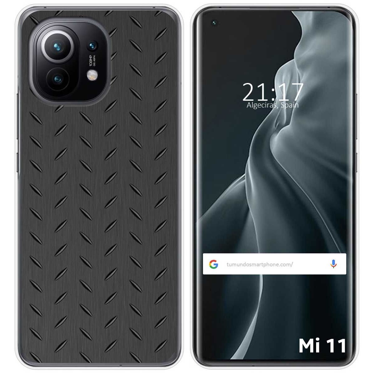 Funda Gel Tpu para Xiaomi Mi 11 5G diseño Metal Dibujos