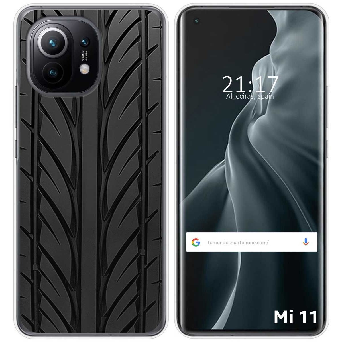 Funda Gel Tpu para Xiaomi Mi 11 5G diseño Neumatico Dibujos