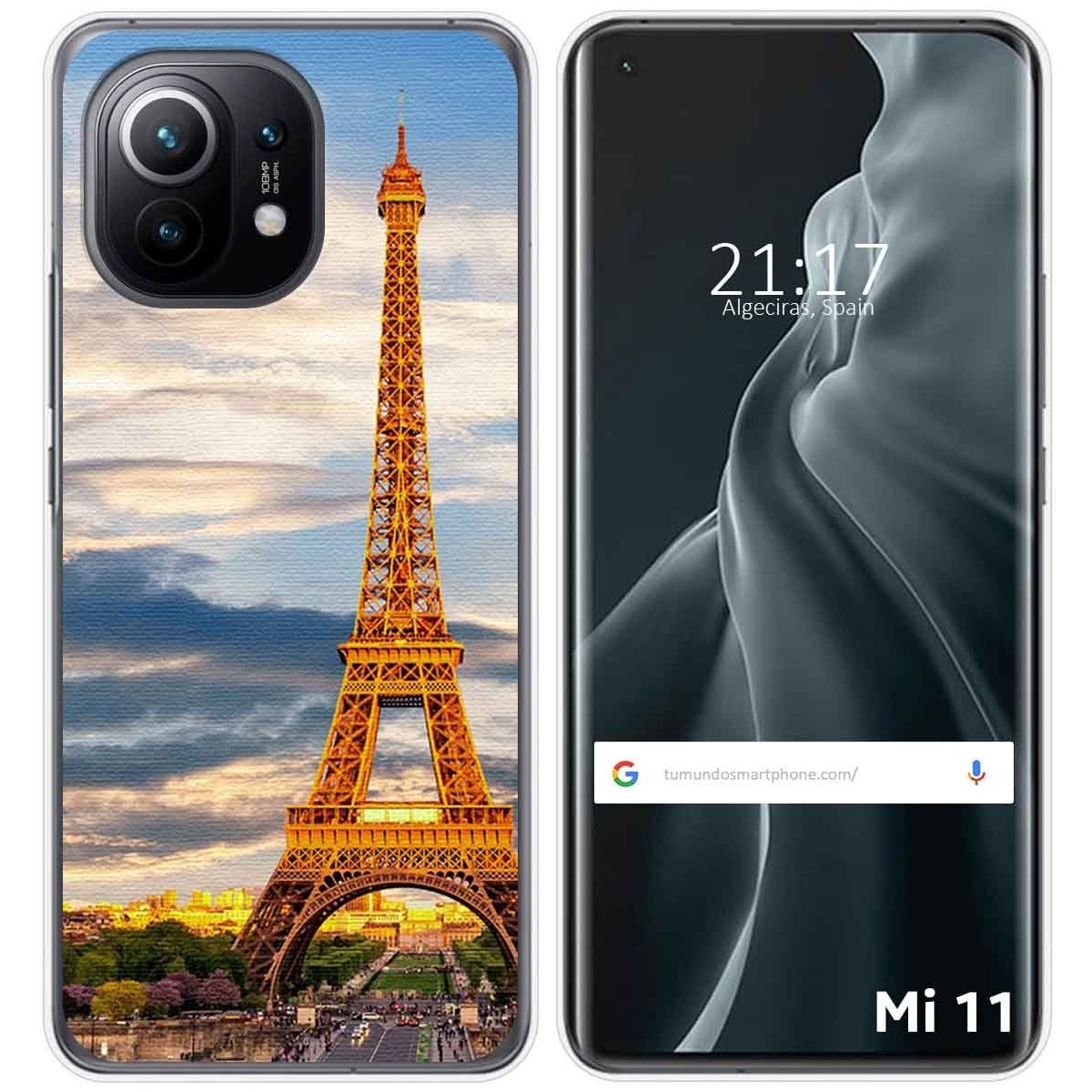 Funda Gel Tpu para Xiaomi Mi 11 5G diseño Paris Dibujos