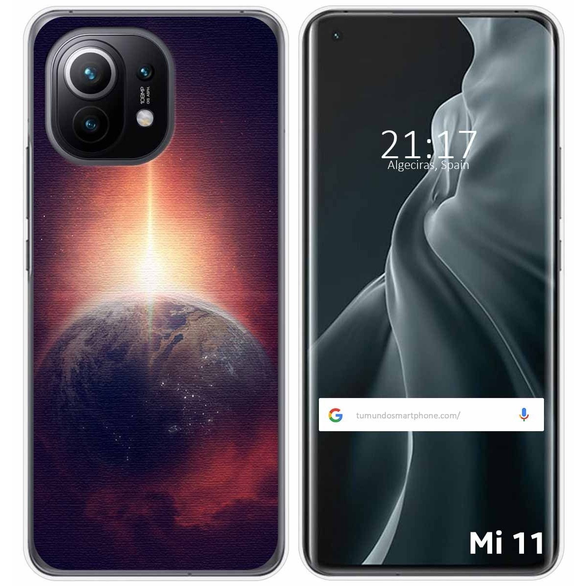 Funda Gel Tpu para Xiaomi Mi 11 5G diseño Tierra Dibujos