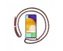 Funda Colgante Transparente para Samsung Galaxy A52 / A52 5G / A52s 5G con Cordon Rosa / Dorado