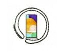 Funda Colgante Transparente para Samsung Galaxy A52 / A52 5G / A52s 5G con Cordon Verde / Dorado