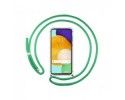 Funda Colgante Transparente para Samsung Galaxy A52 / A52 5G / A52s 5G con Cordon Verde Agua