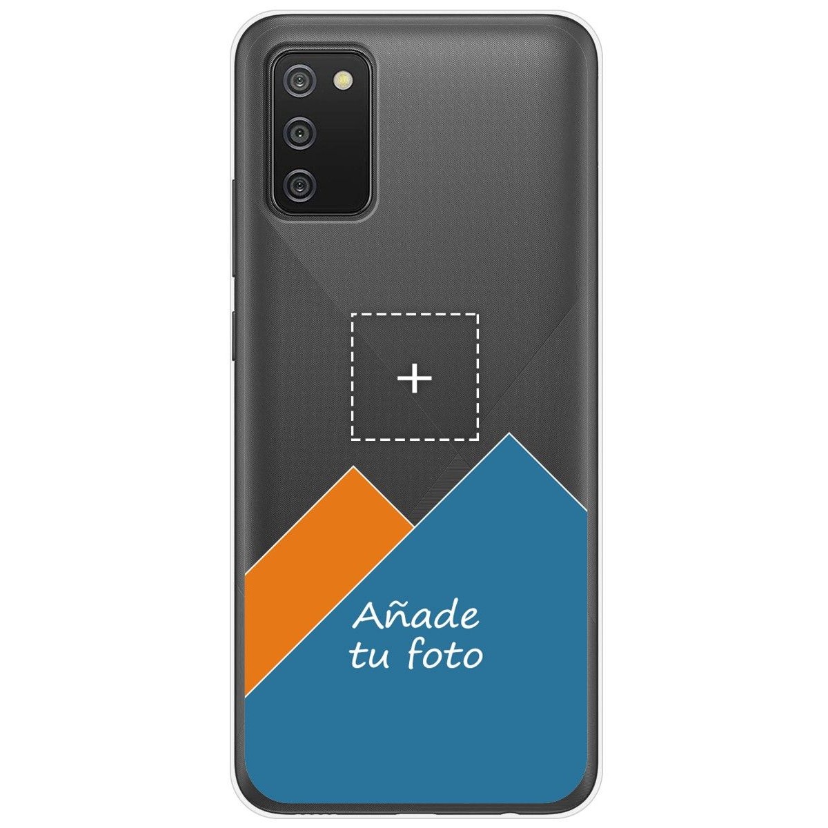 Personaliza tu Funda Gel Silicona Transparente con tu Fotografia para Samsung Galaxy A02s dibujo personalizada