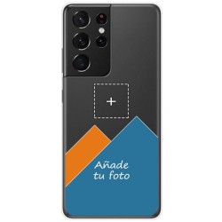 Personaliza tu Funda Doble Pc + Tpu 360 con tu Fotografia para Samsung Galaxy S21 Ultra 5G dibujo personalizada