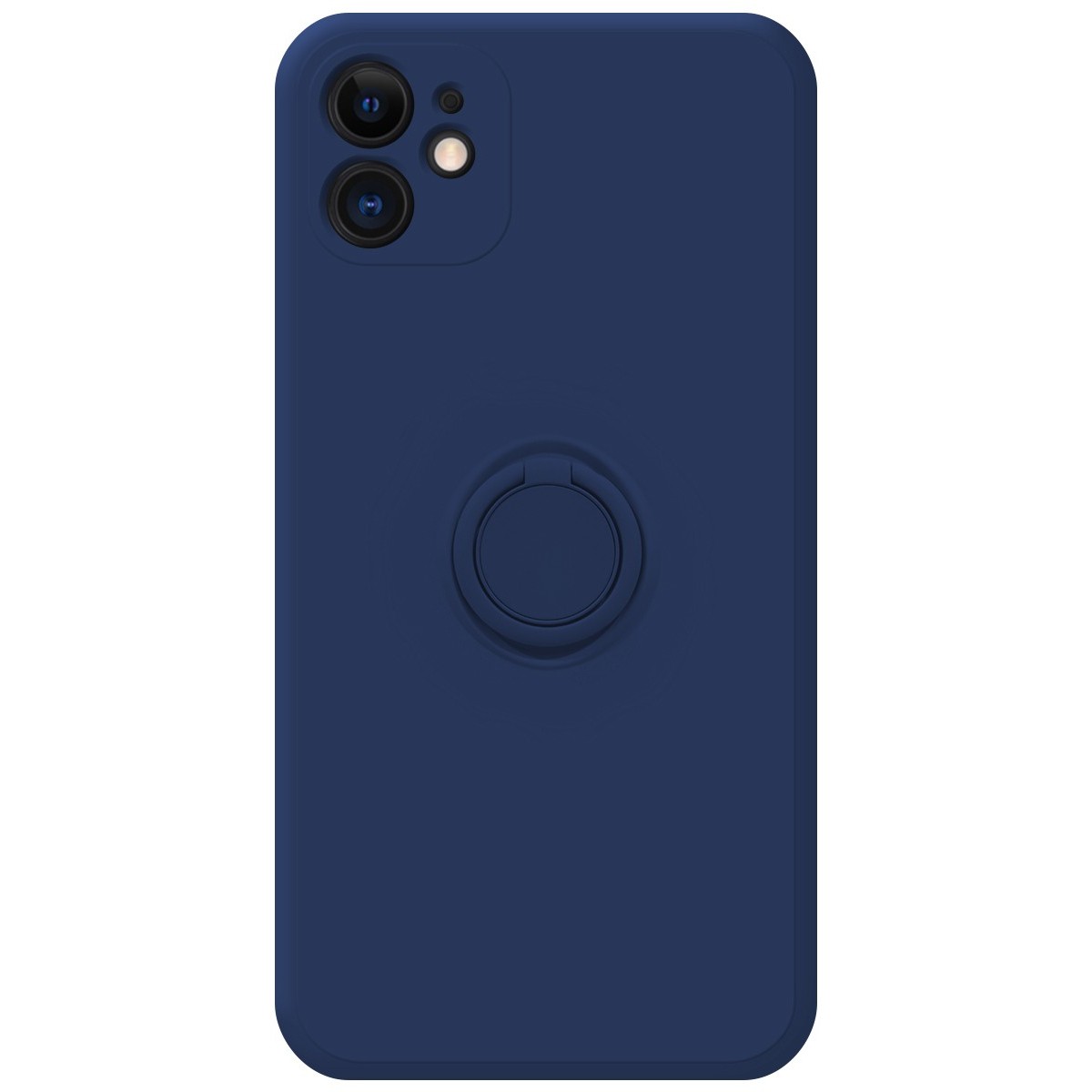 Funda Silicona Líquida Ultra Suave con Anillo para Iphone 11 (6.1) color Azul