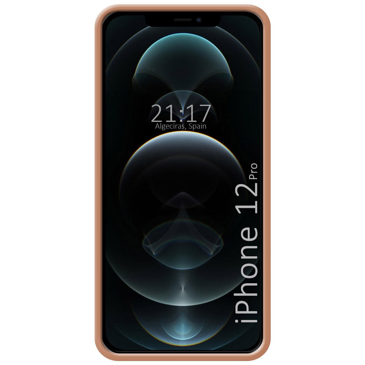 Funda Silicona Líquida Ultra Suave con Anillo para Iphone 12 Pro (6.1) color Rosa