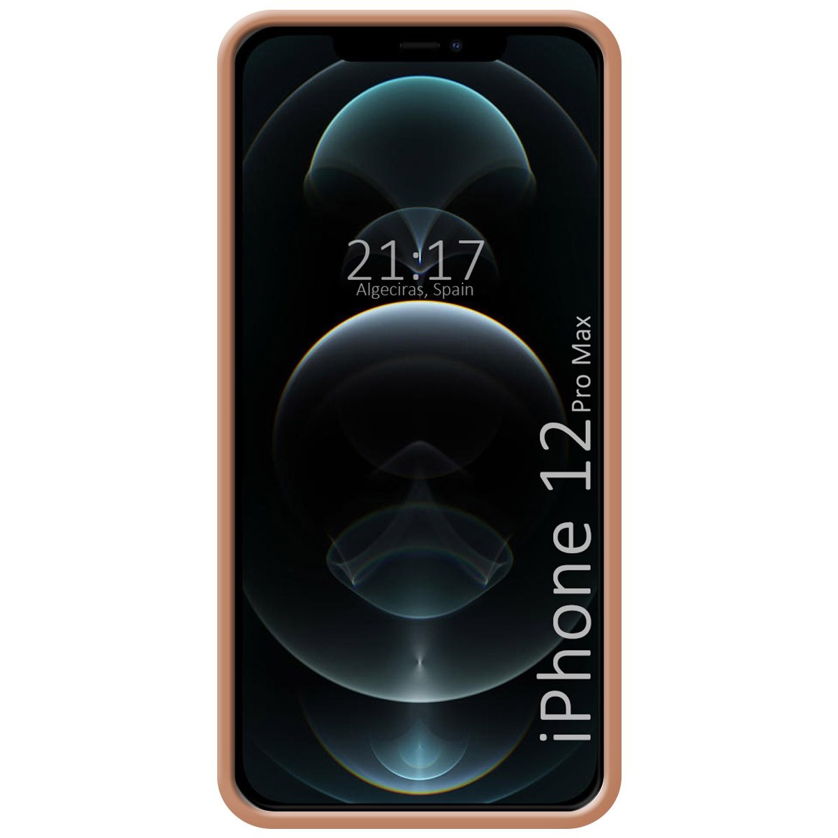 Funda Silicona Líquida Ultra Suave con Anillo para Iphone 12 Pro Max (6.7) color Rosa