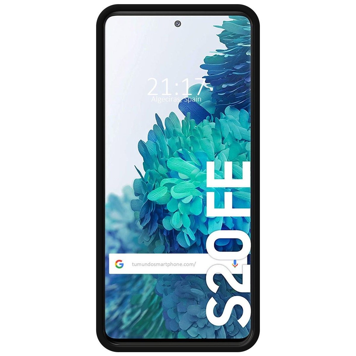 Funda Silicona Líquida Ultra Suave con Anillo para Samsung Galaxy S20 FE color Negra