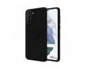 Funda Silicona Líquida Ultra Suave con Anillo para Samsung Galaxy S21+ Plus 5G color Negra