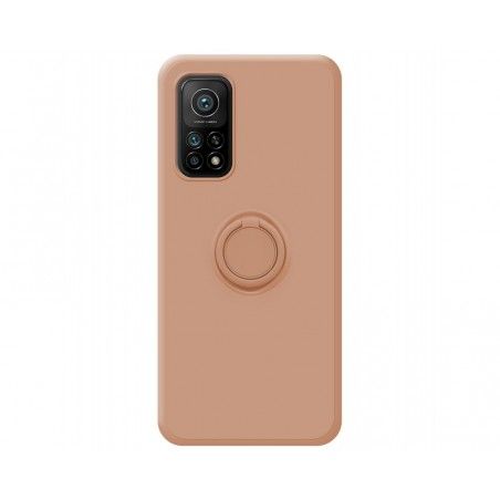 Funda Silicona Líquida Ultra Suave con Anillo para Xiaomi Mi 10T / MI 10T Pro color Rosa