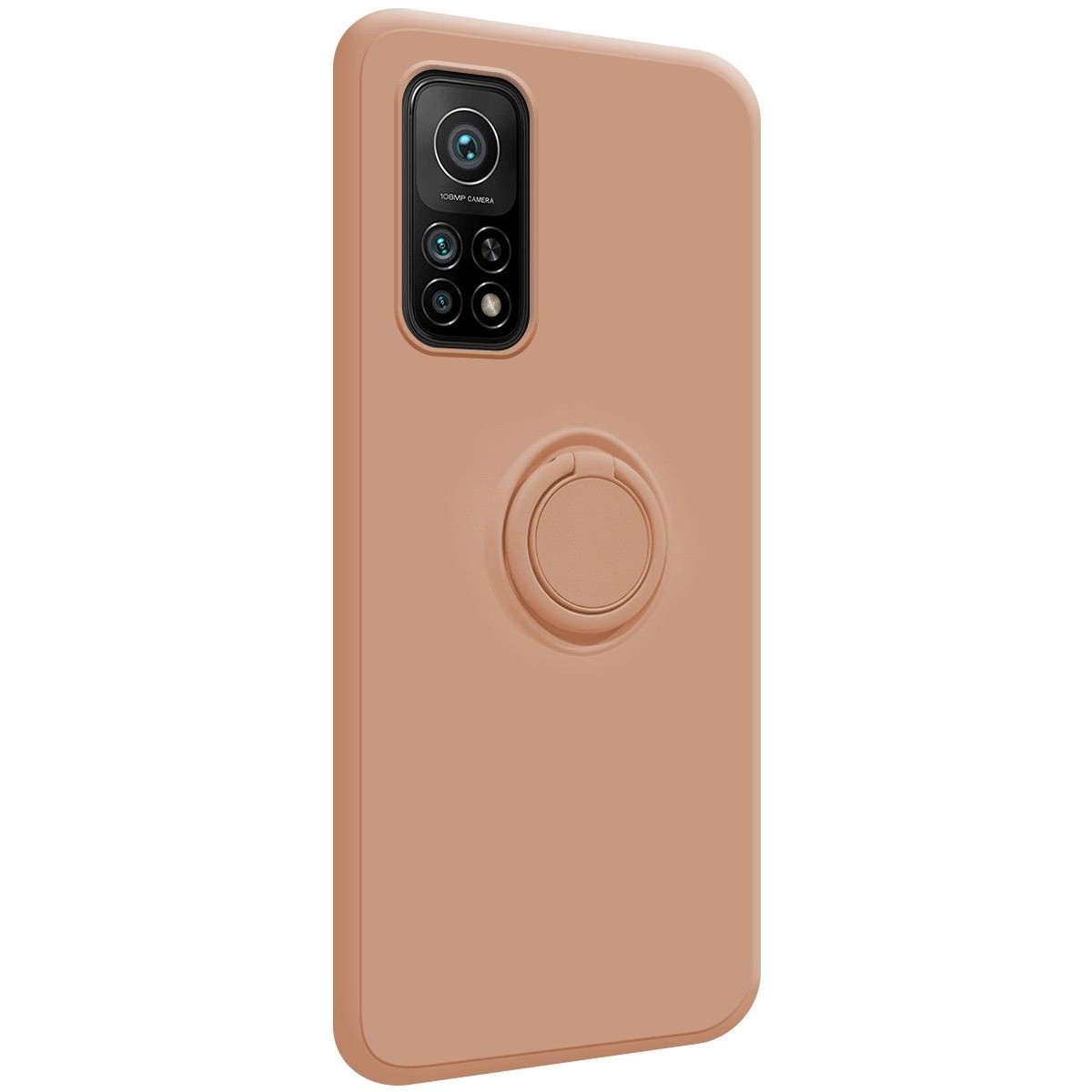 Funda Silicona Líquida Ultra Suave con Anillo para Xiaomi Mi 10T / MI 10T Pro color Rosa