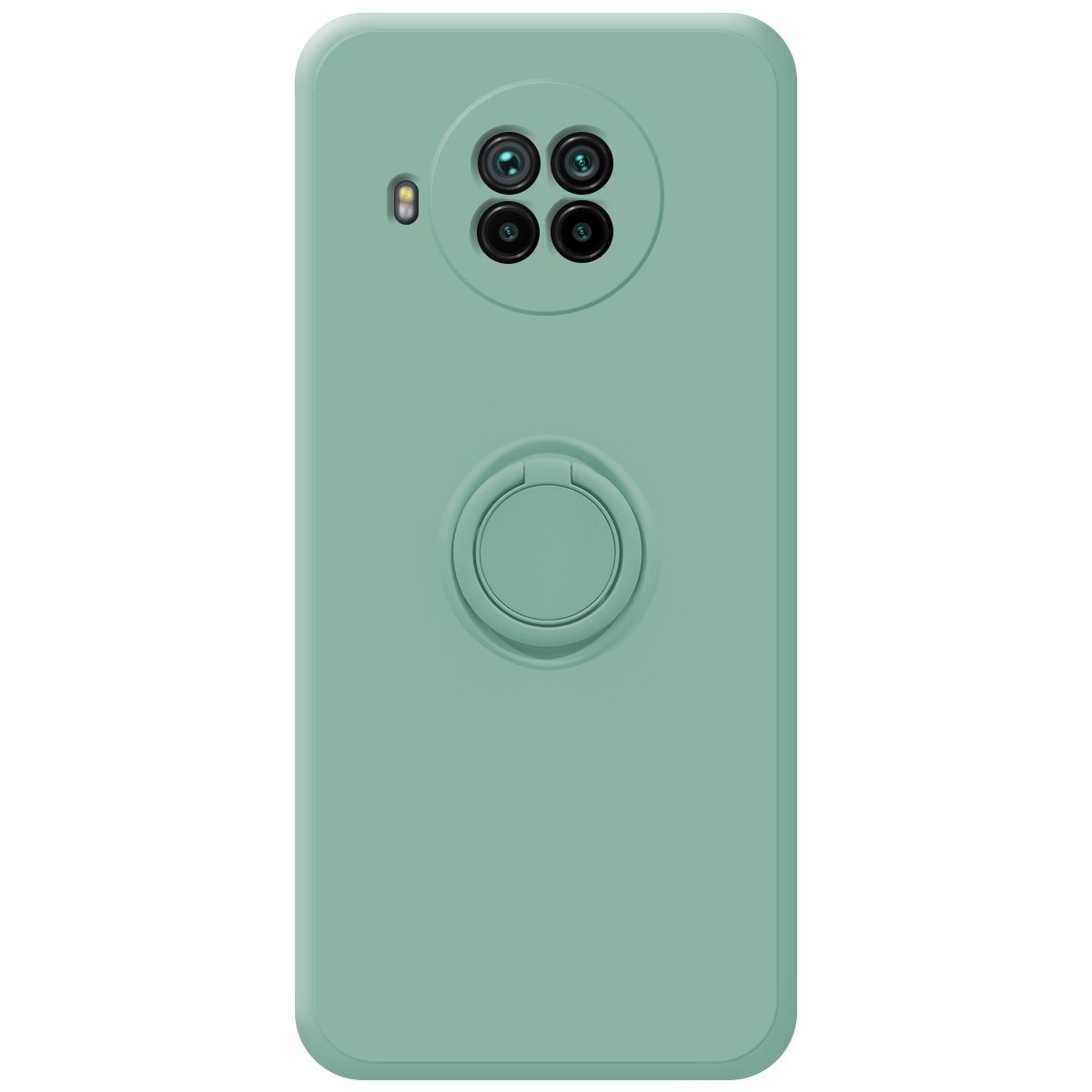 Funda Silicona Líquida Ultra Suave con Anillo para Xiaomi Mi 10T / MI 10T Pro color Verde