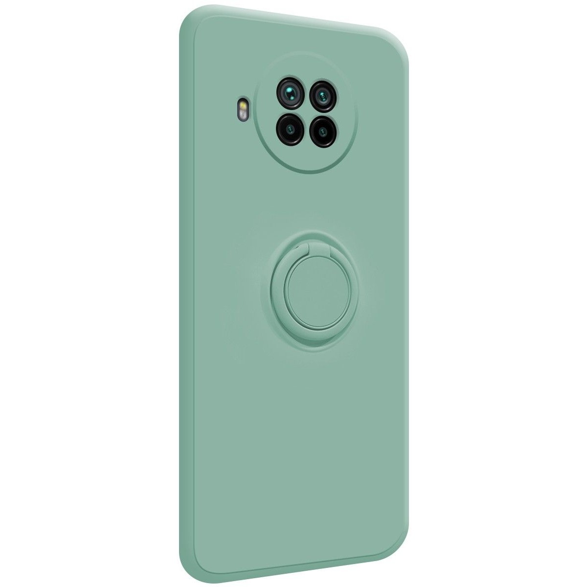 Funda Silicona Líquida Ultra Suave con Anillo para Xiaomi Mi 10T / MI 10T Pro color Verde