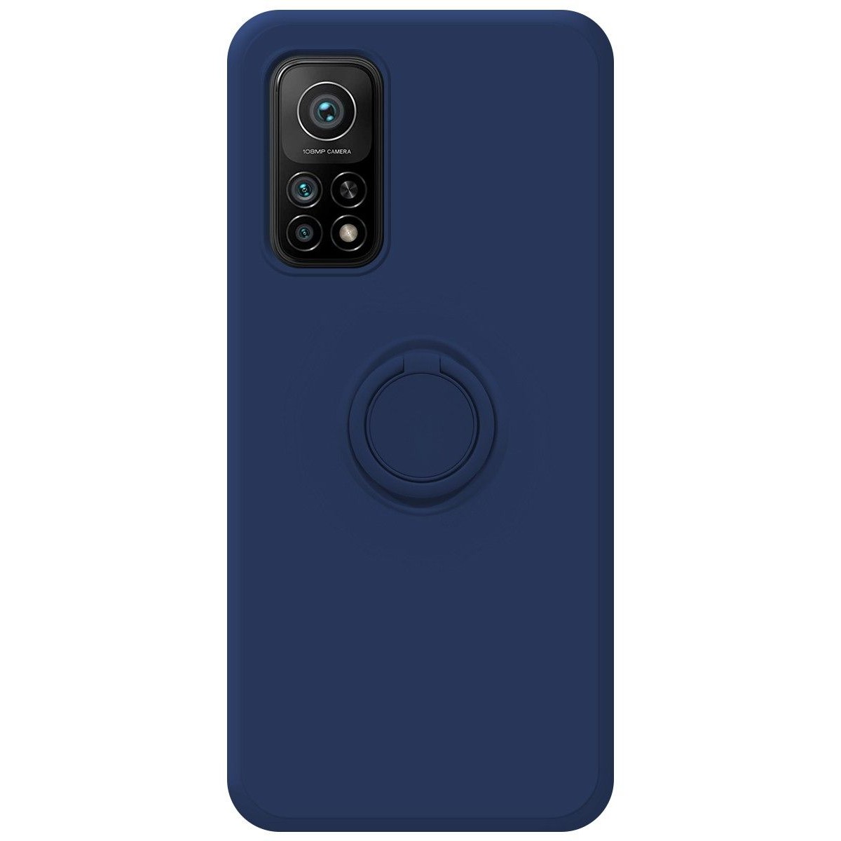 Funda Silicona Líquida Ultra Suave con Anillo para Xiaomi Mi 10T / MI 10T Pro color Azul