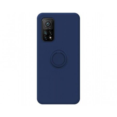 Funda Silicona Líquida Ultra Suave con Anillo para Xiaomi Mi 10T / MI 10T Pro color Azul